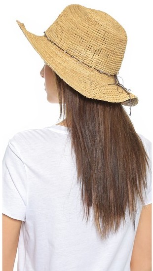 hat attack raffia crochet continental hat