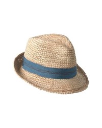 Lola Hats Tarboush Azure Raffia Hat