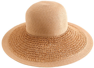 J crew textured store summer straw hat