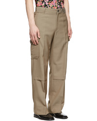 Commission Brown Viscose Cargo Pants