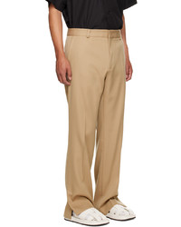 Recto Beige Flare Trousers