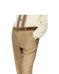 Burberry Tan Formal Trousers