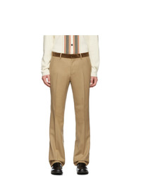Burberry Tan Formal Trousers
