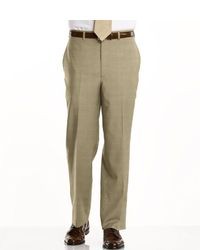 Jos. A. Bank Signature Tropical Weave Tailored Fit Plain Front Trouser  Sizes 44 48