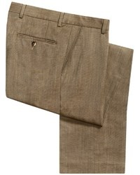 Barry Bricken Wool Gabardine Dress Pants Flat Front
