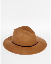 Catarzi Fedora With Leather Band In Camel