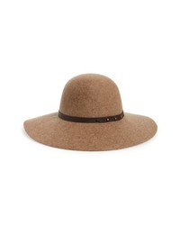 Halogen Refined Wide Brim Wool Floppy Hat