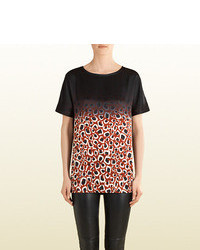 Leopard Crew-neck T-shirt