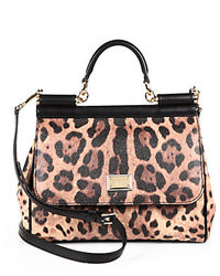 Leopard Satchel Bag
