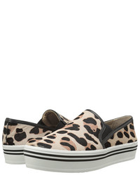 Leopard Suede Slip-on Sneakers