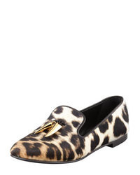 Leopard Tassel Loafers