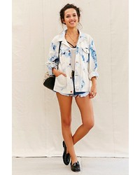 Urban Outfitters Urban Renewal Recycled Blue Tie Dye Jacket