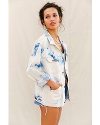 Urban Outfitters Urban Renewal Recycled Blue Tie Dye Jacket