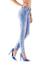 GUESS 1981 High Rise Skinny Jeans In Brit Pop Wash