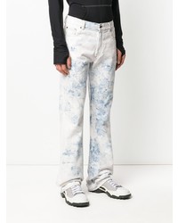 Off-White Bleached Bootcut Jeans