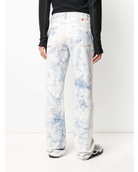 Off-White Bleached Bootcut Jeans