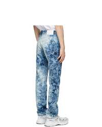 MSGM Blue Bleached Jeans