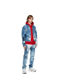 MSGM Blue Bleached Jeans