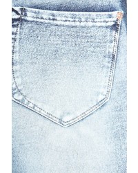 Kensie Ankle Biter Acid Wash French Terry Skinny Jeans