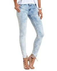 Charlotte Russe Madras Patchwork Skinny Jeans