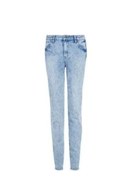 Exclusives New Look 32in Pale Blue Acid Wash Mom Jeans