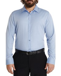 Light Blue Argyle Long Sleeve Shirt