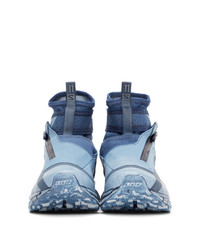 11 By Boris Bidjan Saberi Blue Salomon Edition Bamba 3 High Sneakers