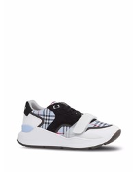 Burberry Check Panelled Low Top Sneakers