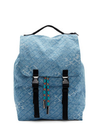 Diesel Blue Denim Volpago Backpack