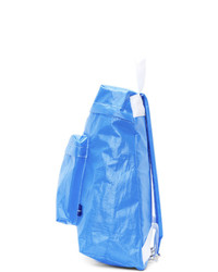 Comme Des Garcons SHIRT Blue Poly Small Backpack