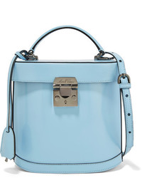 MARK CROSS Benchley Patent Leather Shoulder Bag Light Blue
