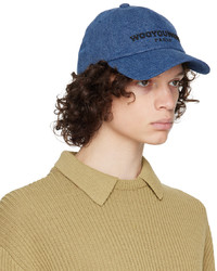 Wooyoungmi Blue Embroidered Cap