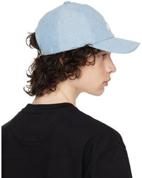 Solid Homme Blue Embroidered Cap