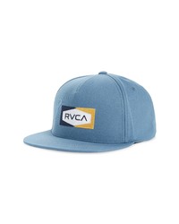 RVCA Elm Snapback Baseball Cap In Light Blue At Nordstrom