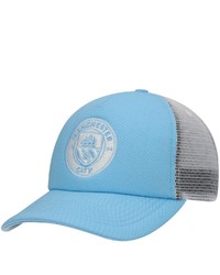 FAN INK Fi Collection Sky Bluewhite Manchester City Fog Trucker Snapback Hat In Light Blue At Nordstrom