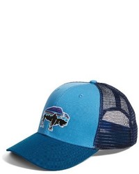 Patagonia Fitz Roy Bison Trucker Hat Blue