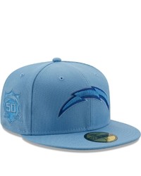 New Era Light Blue Los Angeles Chargers 50 Years The Pastels 59fifty Fitted Hat At Nordstrom