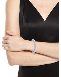 Sydney Evan Anniversary Blue Lace Agate Beaded Bracelet With Diamond Smiley Charm