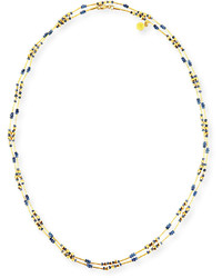 Gurhan Delicate Long Beaded Sapphire Necklace 48