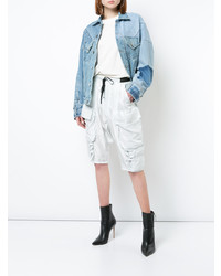 Unravel Project Flap Cargo Pocket High Waisted Shorts