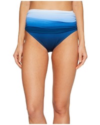 Bleu Rod Beattie Kore Shirred High Waist Bikini Bottom Swimwear