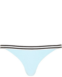River Island Light Blue Striped Hem Bikini Bottoms
