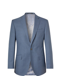 Richard James Blue Slim Fit Wool Suit Jacket
