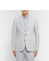 Paul Smith Blue Soho Slim Fit Linen Blend Suit Jacket