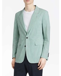 Burberry Slim Fit Gingham Cotton Tailored Jacket