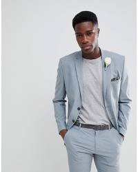 Selected Homme Slim Suit Jacket In Grey