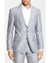 John Varvatos Star Usa Stripe Linen Cotton Sport Coat