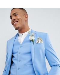 ASOS DESIGN Tall Super Skinny Suit Jacket In Provence Blue