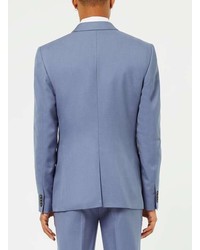 Topman Light Blue Skinny Fit Suit Jacket