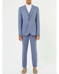 Topman Light Blue Skinny Fit Suit Jacket